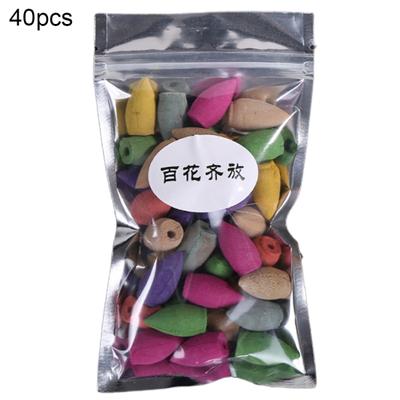 40Pcs Air Purification Cones Scent Buddhism Smoke Back-flow Incense Aroma Spice
