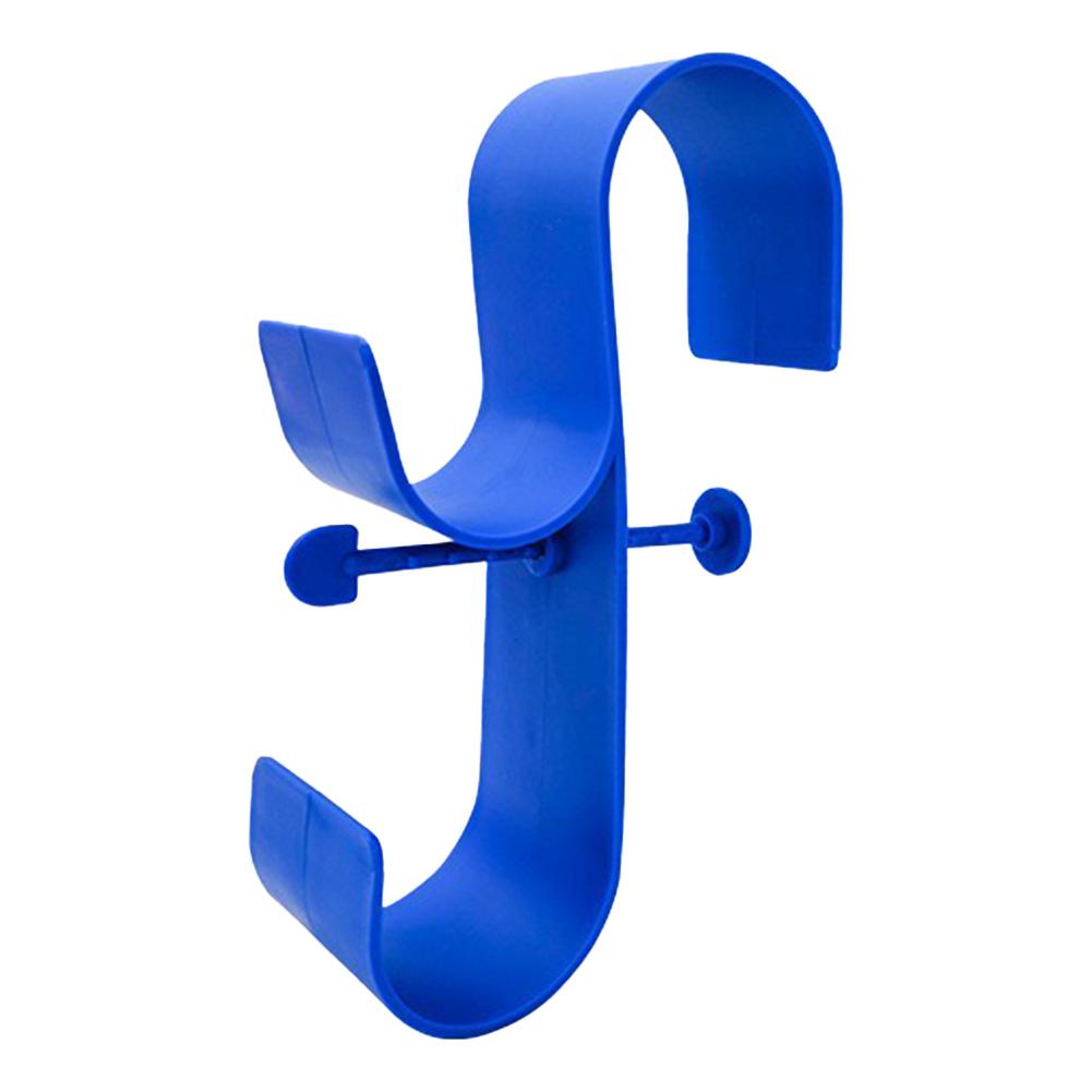 

Above Ground Pool Pole Hanger Adjustable Telescopic Pool Pole Hook for Telescopic Poles Skimmers Leaf Rakes синий