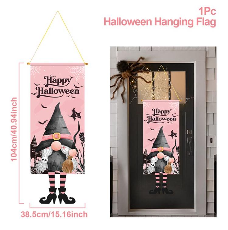 

Happy Halloween Door Hanging Sign Pendants Spooky Halloween Garden Flag For Outdoor Yard Flag Decorations Halloween Decoration