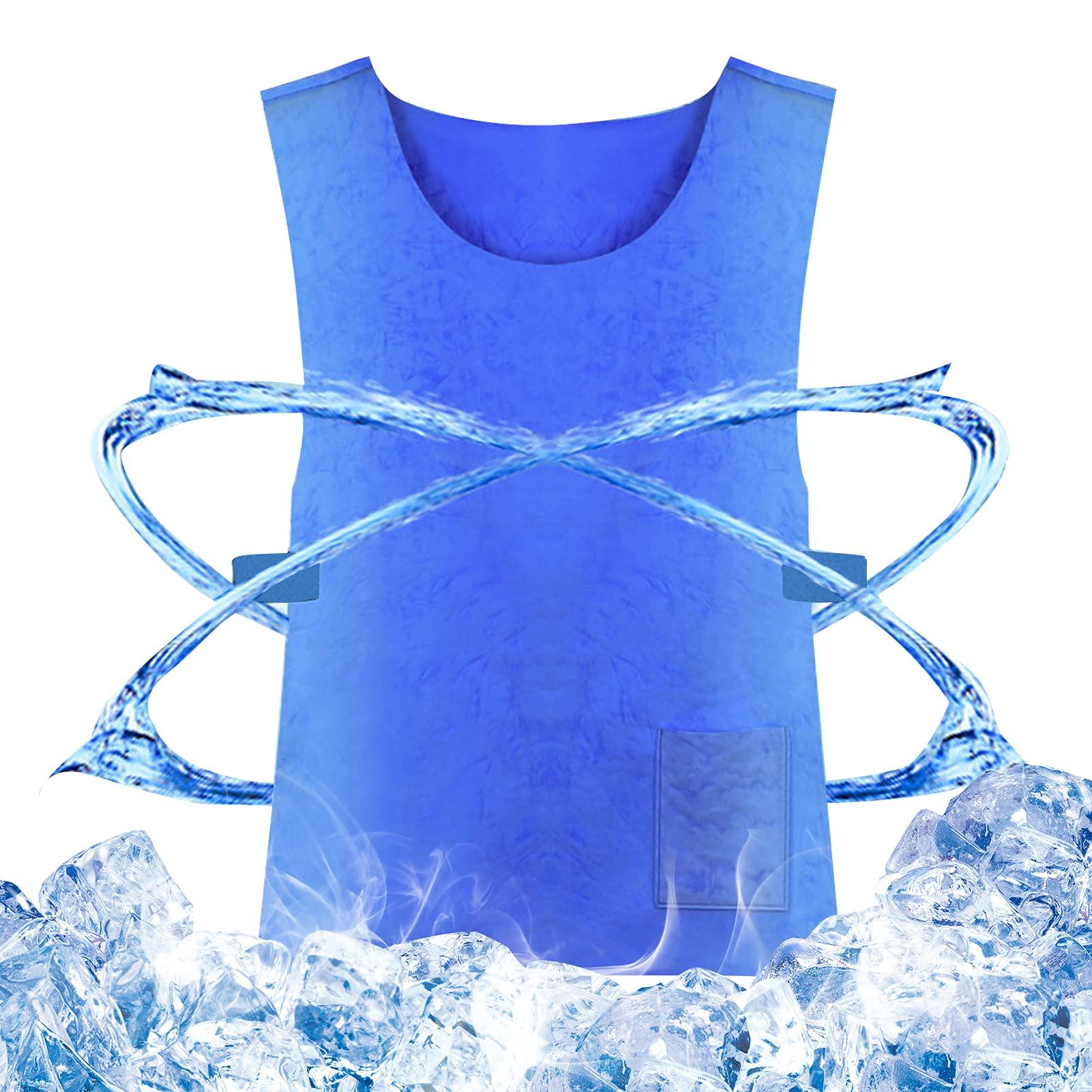 

Охлаждение прохладное предотвращение теплового удара просто намочить без пакетов со льдом лед летнее охлаждение работа ПВА физическое для строительства товары для предотвращения тепла [YIBAIKE] синий