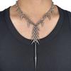 Punk Grunge Rock Rivet Long Pendant Chain Cool Fashion Handmade Geometric Necklace Goth Charm Jewelry Hip Hop Accessories