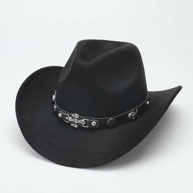 Cowboy Hat With Chain And Starry Sky Compass For Western Style Men And Women