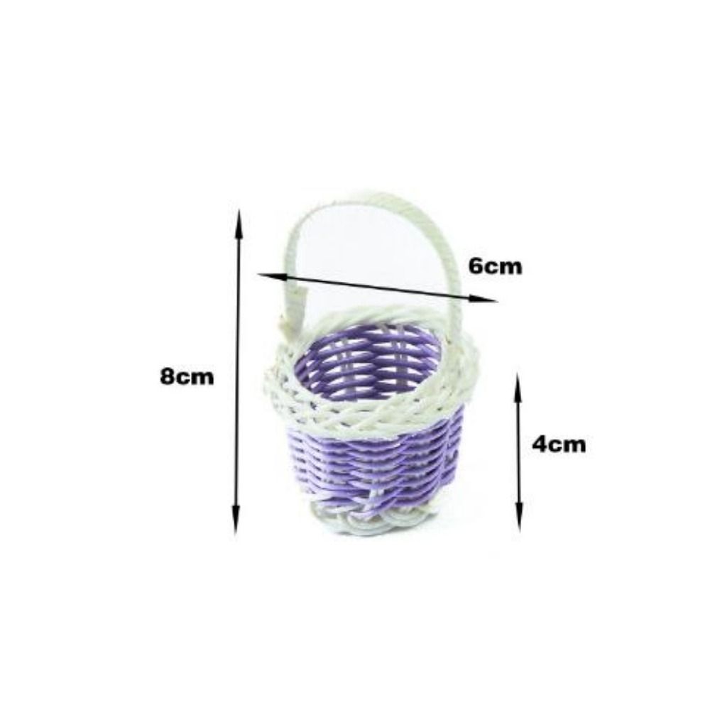 DIY Handmade Dolls Hand Woven Basket Fashion Vine Weaving Basket Children's Day