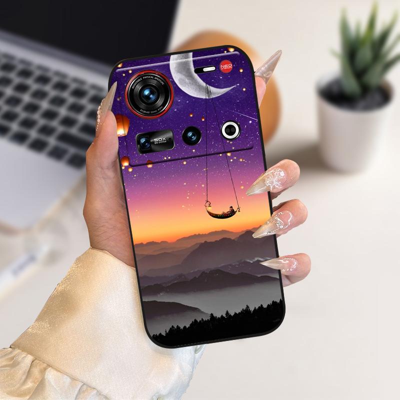 Handyhülle für ZTE nubia Z70 Ultra Hüllen NX733J Cartoon Weiche TPU Silikon Hülle für Nubia Z 70 Ultra 5G Schutzhülle Bumper