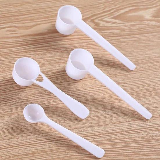 Precision Measuring Spoons Set Stackable Plastic Scoops for Coffee Pet Food Baking Spices Multi-Size Dry Ingredient Measuring Tools