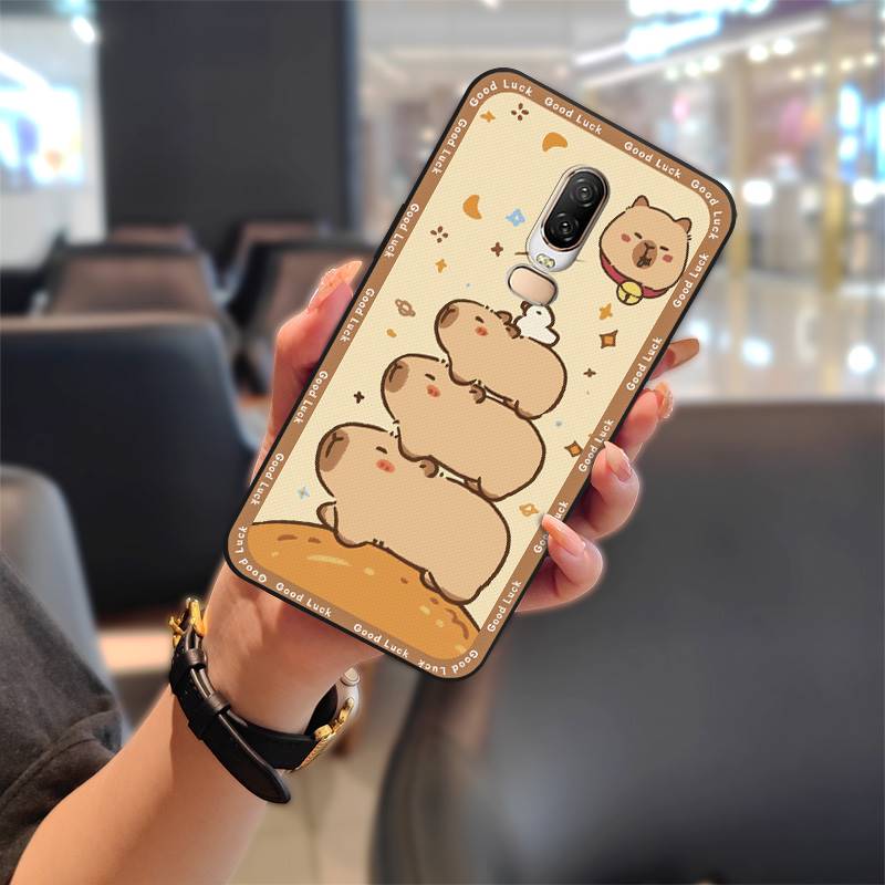Soft Case Shockproof Phone Case For OnePlus 6/1+6 Durable Protective Full Wrap Anti-knock Waterproof Graffiti TPU Cute
