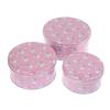 Round Christmas Gift Candy Box Cute Santa Claus Cookie Storage Containers Tinplate Metal Can For Holiday Xmas Happy New Year