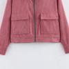 2026 Spring Fashion: European & American Style Corduroy Patchwork Jacket with Leather Collar - Available in 3 Colors