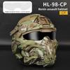 Real CS Full Face Bag Head Protective Mask Helmet Set Personalized Dress Mask Built-in Earphones Video Props