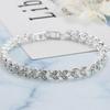 Women Fashion Full Rhinestone Inlaid Bracelet Bangle Wedding Party Jewelry Gift