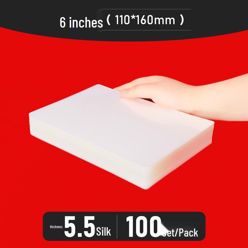 Bolsas para Plastificação A4 - Tamanhos de 3" a 10", Espessadas para Fotos e Identificações