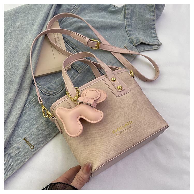 Nischen-Retro-Tasche Damen neue Frühling und Sommer vielseitige Umhängetasche exquisite tragbare Bucket Bag