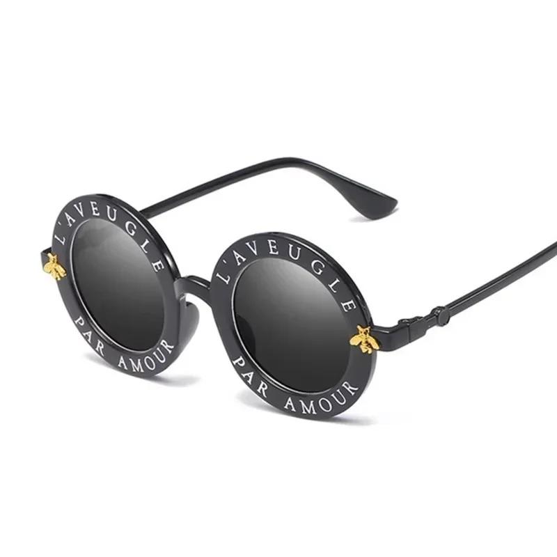 New Round Sunglasses Women Cool Brand Designer Colorful Sun Glasses Female Plastic Frame Outdoor Mirror Eyewear