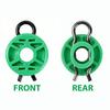 4Pcs Front Green Power Window Regulator Guide Roller Clip For Volvo 850 1993 - 1997 S70 V70 1998 - 2000 Automotive Goods 4493433
