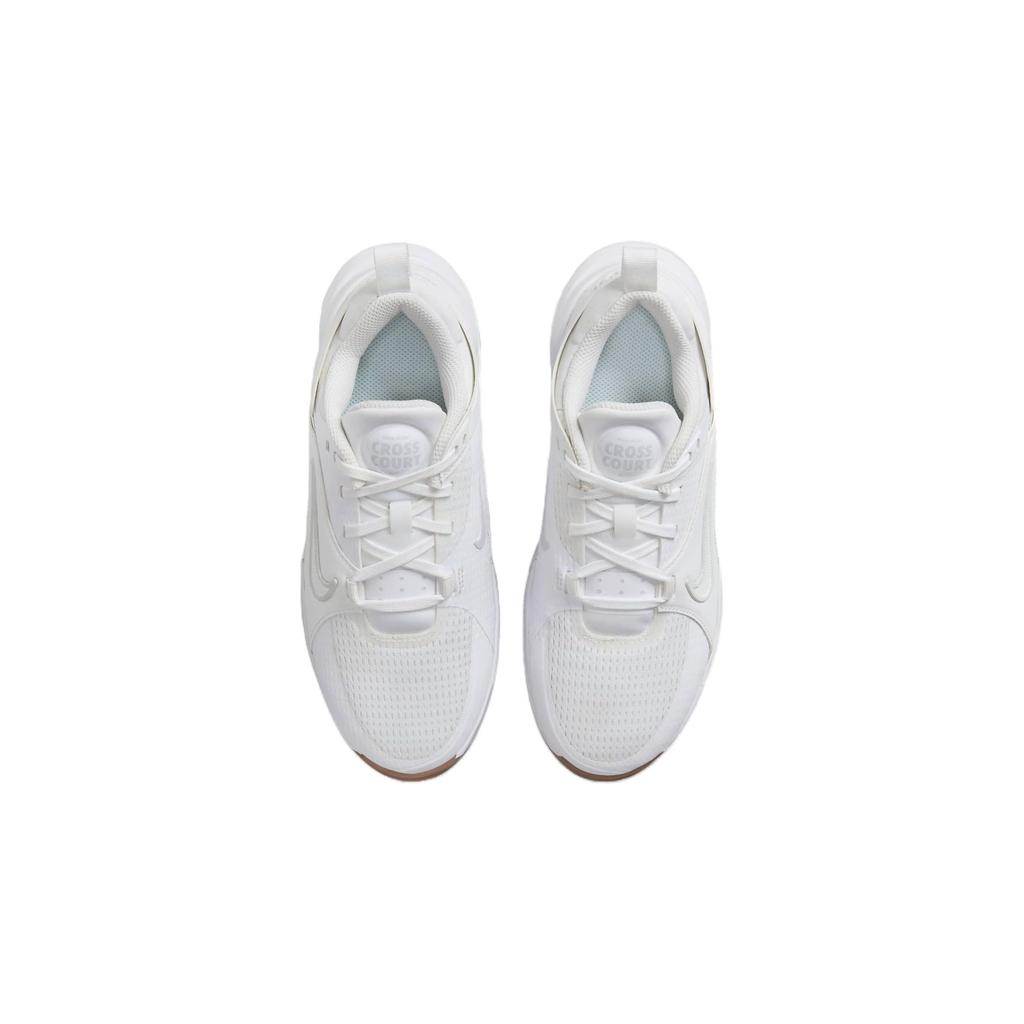 Nike Crosscourt White Gum Medium Brown Pure Platinum (GS) Kids Sneakers FN2231-100