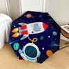 1pc Rocket Ship Automatic Folding Umbrella, Heavy-Duty 8-Rib Construction, Perfect for Everyday Yy251114136