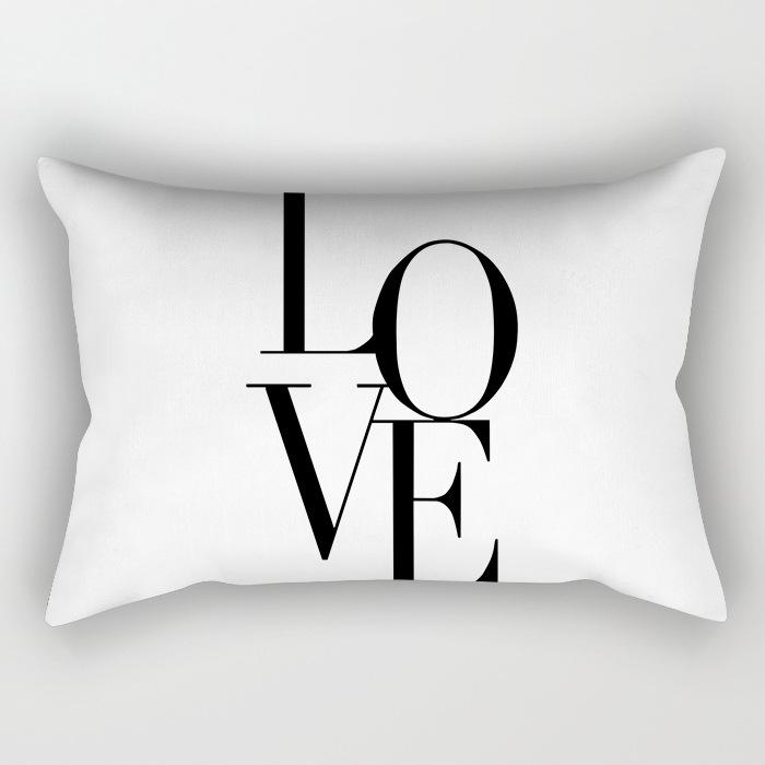Modern Simple Black And White Geometric Long Strip Pillow Case Sofa Pillow Cushion Cover Premium Durable Quality