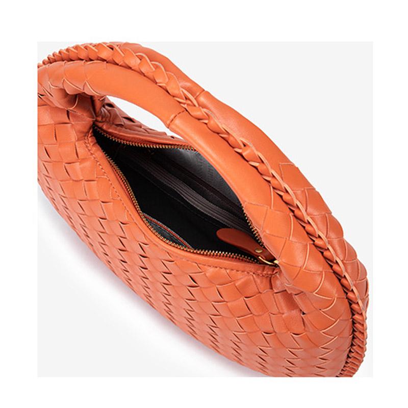 2025 Trendy Woven Hobo Bag for Women Style Half Moon Shoulder Bag Small Crescent Crossbody Purse