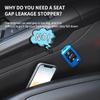 SEAMETAL Upgraded Car Seat Gap Filler 2Pcs Center Console Side Crevice Filler Strip Elastic Seat Gap Filling Strip Drop Blocker