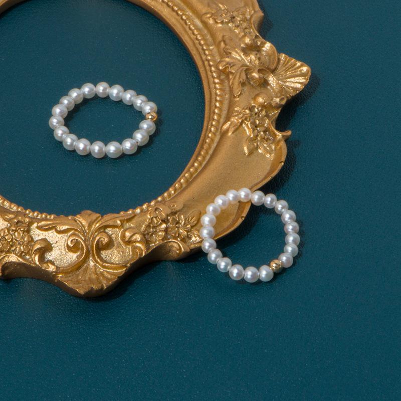 18K Gold Korean Style Akoya Pearl Ring – Simple, Elegant Women s Gemstone Jewelry. Korean Style