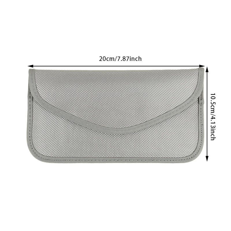 Faraday Bag Car Keys Signal Blocker Remote Control Shielding Protector Key Case Solid Color Portable Safe Lock Keys Pouch