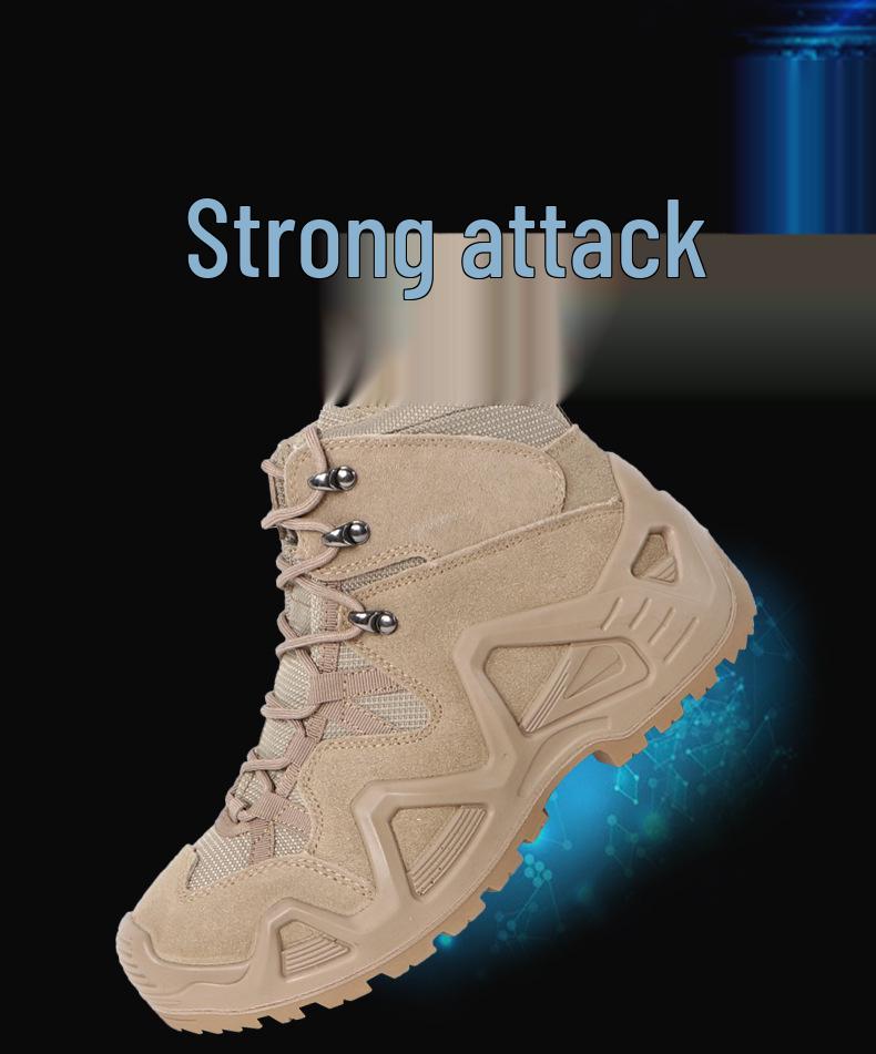 Bottes d'extérieur imperméables de combat et tactiques pour hommes pour la randonnée, le cyclisme, la pêche et l'alpinisme.