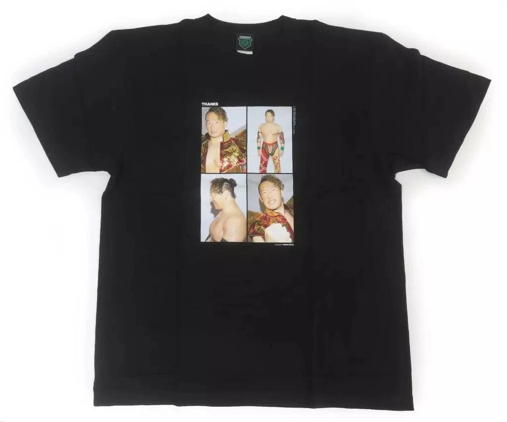 

Pro Wrestling Noah Masao Marufuji Thanks Photo T T-Shirt Black XL 2XL
