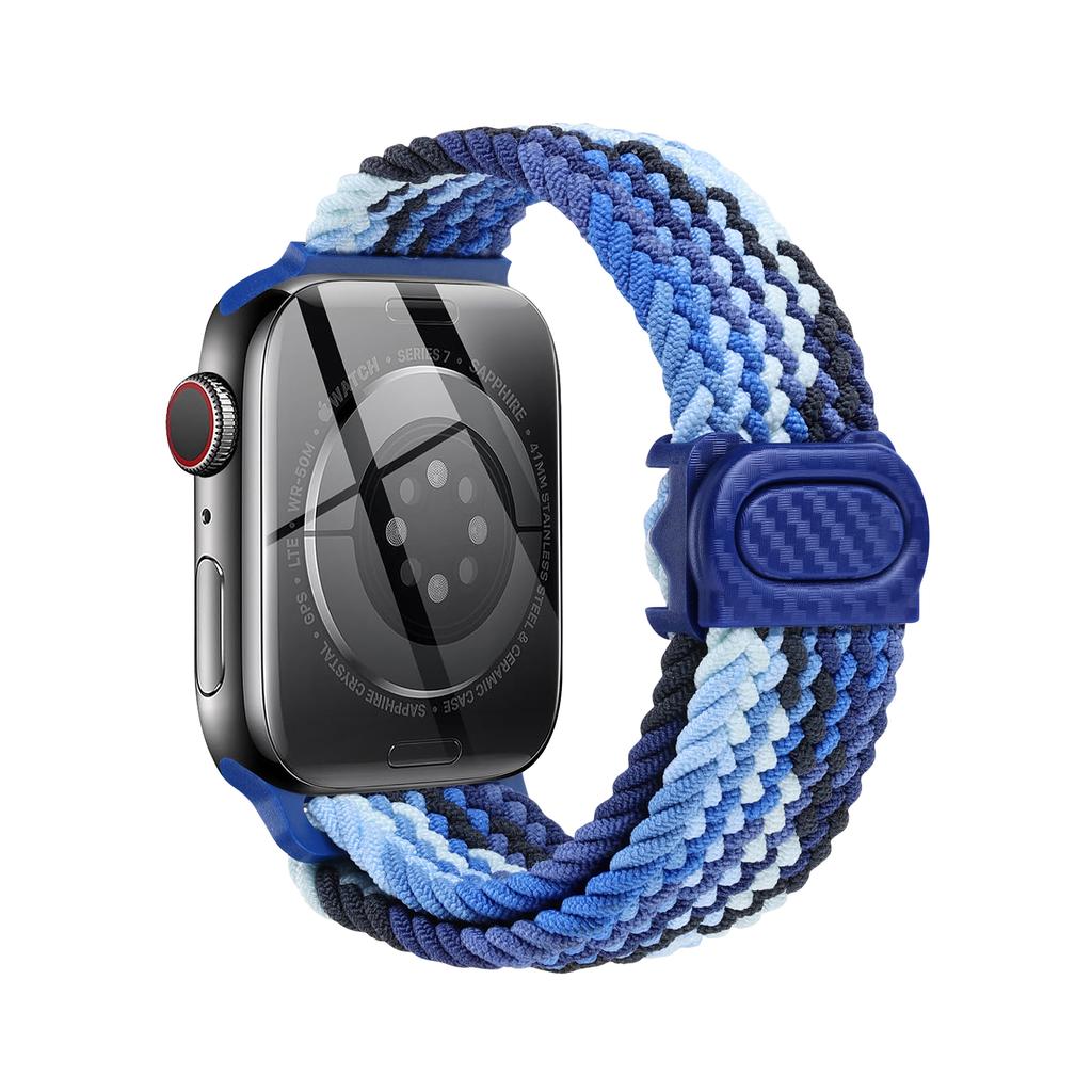 Braided Band For Apple Watch Series 10 9 8 7 6 5 4 Se Ultra 2 49mm 46mm 42mm 44mm 40mm 45mm 41mm Correa Bracelet iWatch Straps