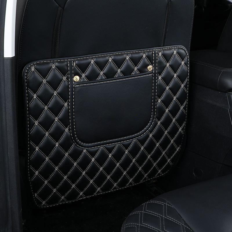 Universal 2 STÜCKE PU Leder Autositzrückenlehne Schutz Kinder Anti Kick Pad Wasserdichter Autositzschutz Anti Schlamm Schmutz