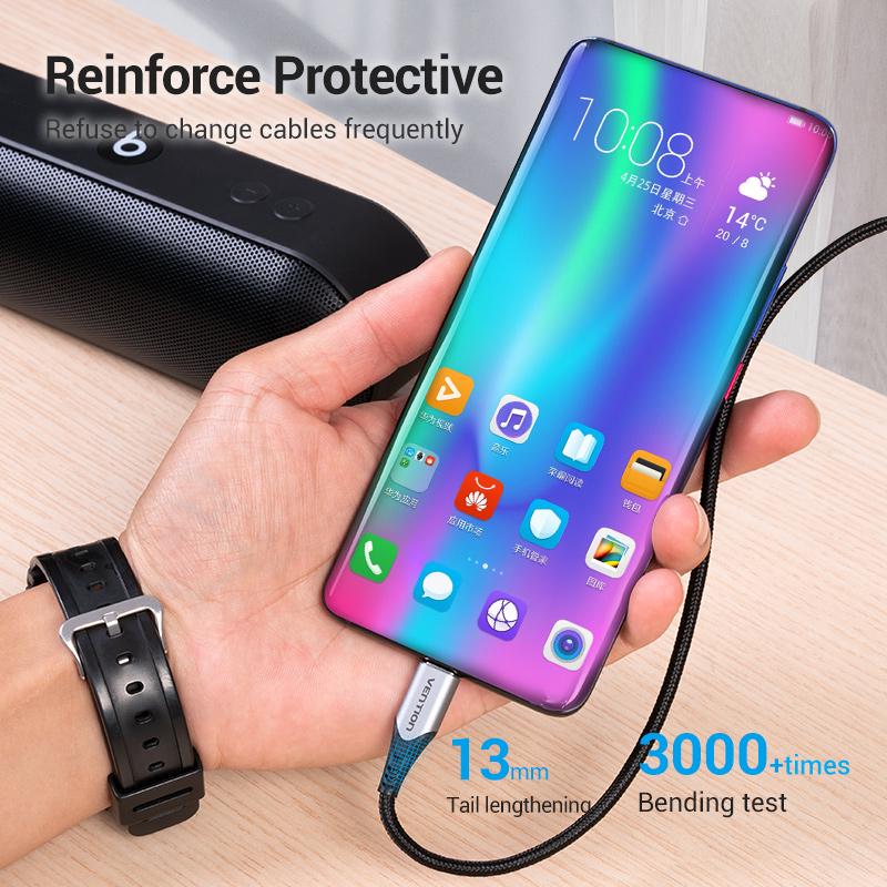 Vention 5A USB Type-C Cable for Huawei Mate 30 20 P40 P30 P20 Pro 40W Fast USB Charging Type C Charger Cable USB C Data Cable