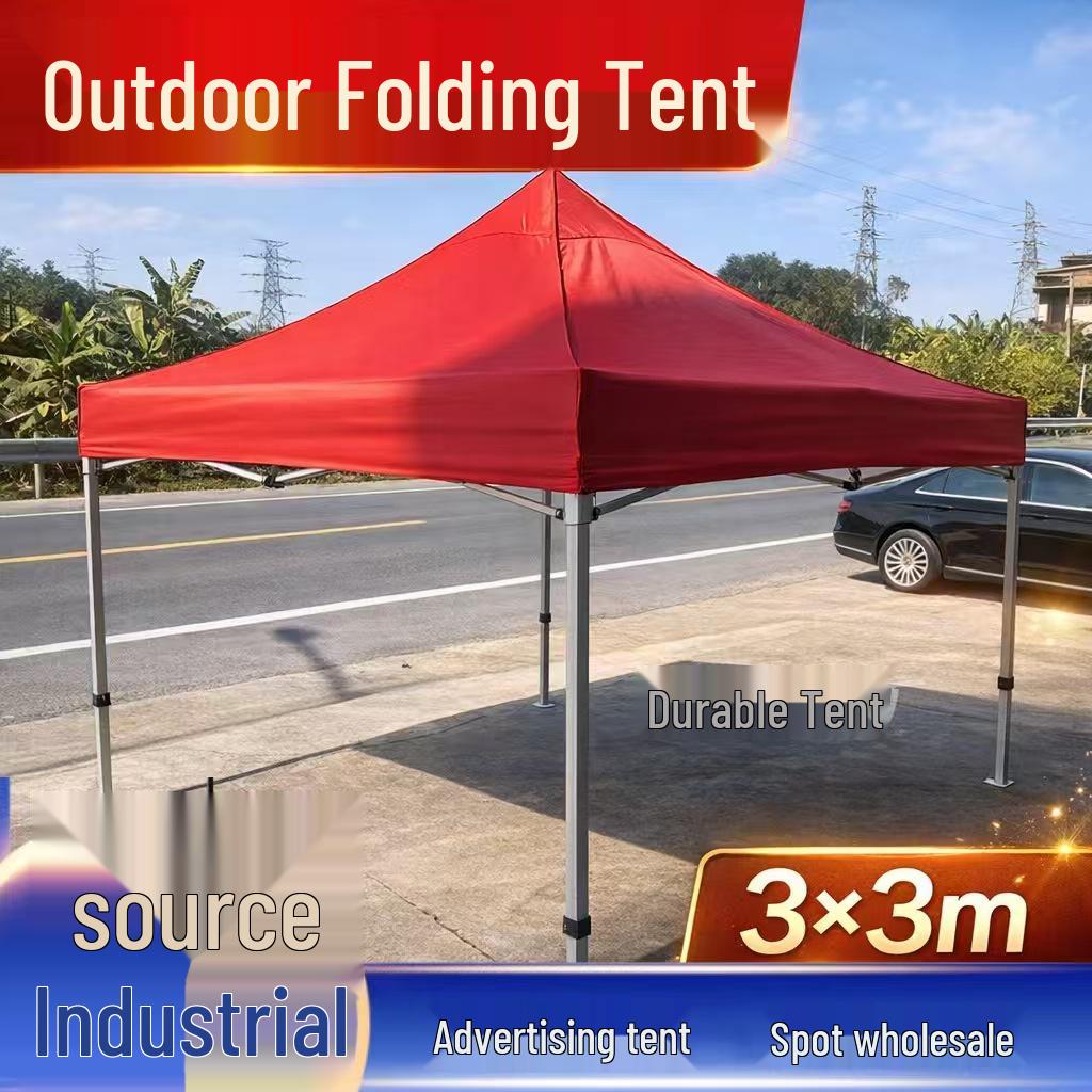 3x3M UV-Protective Foldable Outdoor Tent with Sun Shade & Rain Shelter