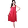 Frühlings-/Sommer Sinnliches Eis-Seide Träger-Nachthemd Damen Nachtwäsche Einzelkleid Einfarbig Loungewear