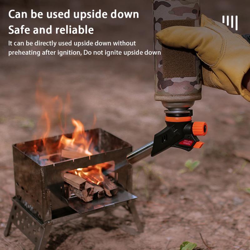 Outdoor Bbq Ignition Spray Gun Stainless Steel Leak Proof Fully Automatic Electronic Lighter Picnic