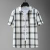 Men's Oversized Shirt Summer Fashion Plus Size 4XL-11XL Casual Short Sleeve Vintage Shirt for Men Tops