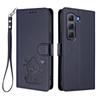Applicable INFINIX HOT 60 PRO+Phone case with heart-shaped cat design, solid color, cute protective cover