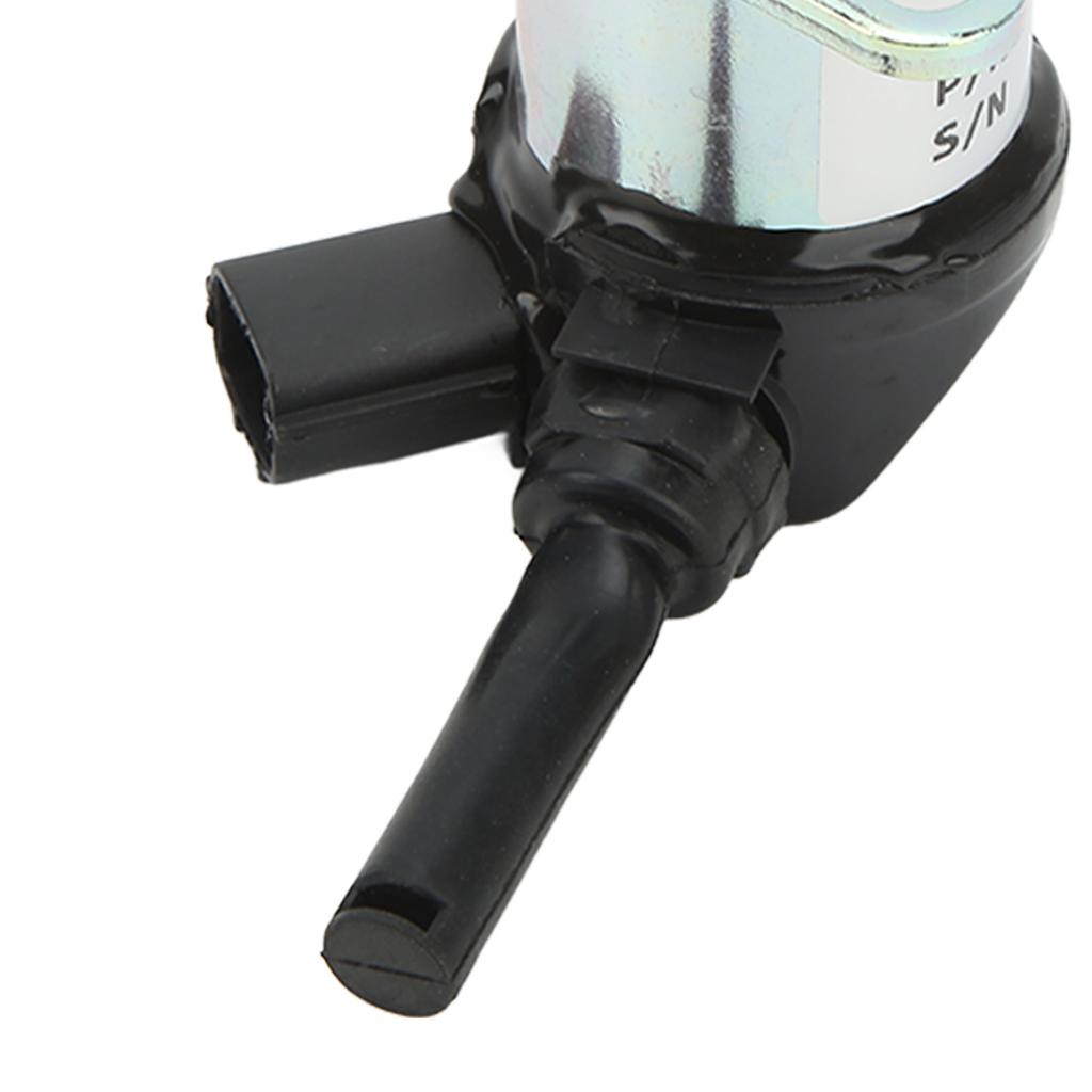 Fuel Shutoff Solenoid 1A021 60017 Excavator Flameout Solenoid Stop Valve Replacement for Kubota L2800 L3130 L3200 12V