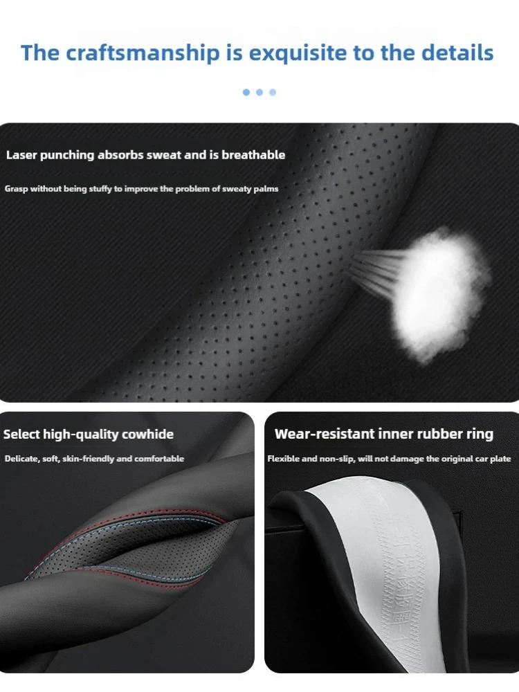 For Mazda 3 5 6 SKYACTIV Axela Atenza CX30 CX50 CX5 CX7 CX8 CX9 MX5 RX8 BT50 Suede Leather Car Steering Wheel Cover Accessories