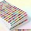 4 Sheets Bling Rhinestone Stickers Self-Adhesive - Round Crystal Gem Stickers for DIY Crafts, Makeup, Nail Art and Party Decor