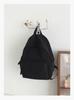 Schoolbag Solid Color Literary and Lightweight Small Backpack Women's Japanese Simple Travel Mountaineering Backpack Folded Texture Small School Bag