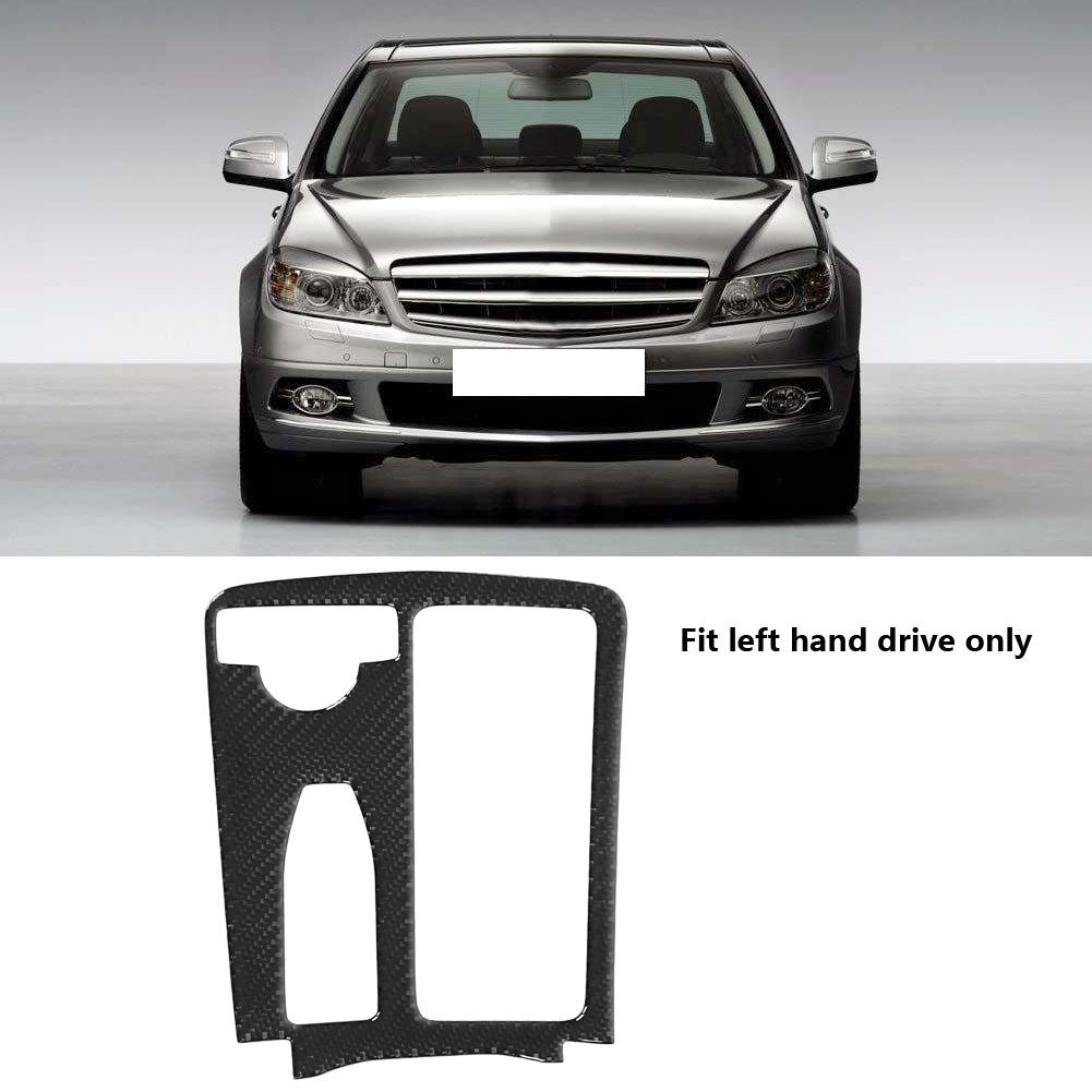 Carbon Fiber Gear Shift Panel Cover Trim for Mercedes Benz W204 W212 Classic Style