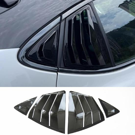 New 2pcs Racing Side Rear Quarter Window Louvers for Toyota Camry 9th 2025 2026 (Carbon Fiber Style 4pcs)