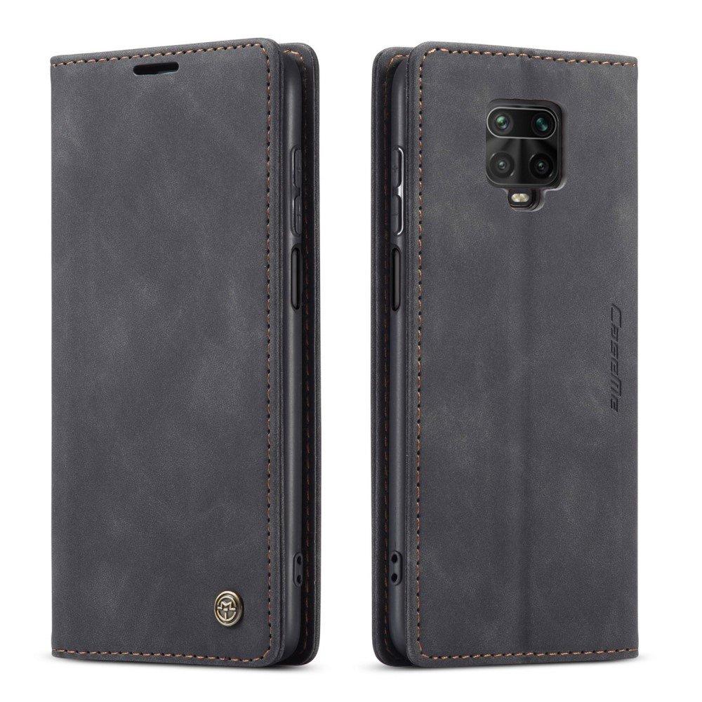 CASEME Case for Xiaomi for Redmi Note 9s / 9 Pro, Leather Wallet Case, Black