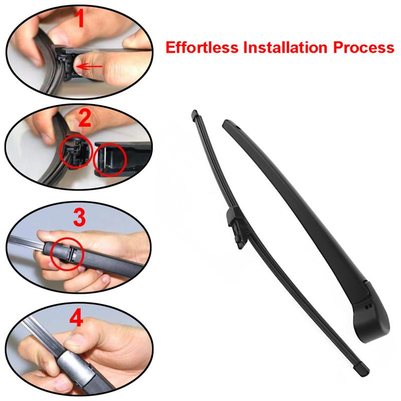 Rear Wiper Blade and Arm Kit  5JA955707A  Rear Windsheild Wiper Arm and Blade Set for Seat Toledo 2013-on  5JA955707A