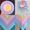 300g Organic Lace Cotton Blend Cake Roll Long Section Dyeing Yarn Hand-woven Shawl Scarf Skirt Hat Crochet Wool