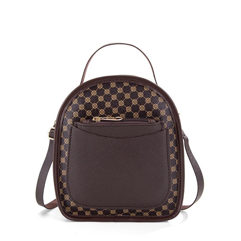 Women's Bag, New Trendy Printing, Portable Backpack, Casual and Simple Mobile Phone Small Schoolbag, One Generation