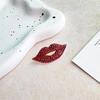 Sexy Red Lips Big Rhinestone Crystal for Women Brooches Pin Badges Alloy Backpack Icons Girls Jewelry
