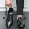 Obuwie męskie ze skóry naturalnej, wsuwane, do biura, na formalne okazje, na wesele, na imprezę, eleganckie, oddychające, leniwe, mokasyny
