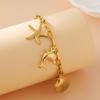 Stainless Steel Bohemian Starfish Dolphin Seashell Bracelet