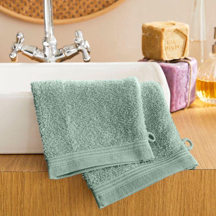 Set of 2 "Spa" Washcloths 15 X 21 Cm / 400 Gr/m² - "Spa" Mint