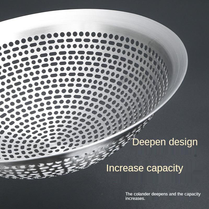 304 Stainless Steel Skimmer Strainer Colander Mesh Deep Fryer Oil Frying Scoop Noodles Dumpling Sieve Kitchen Tools Kitchenware